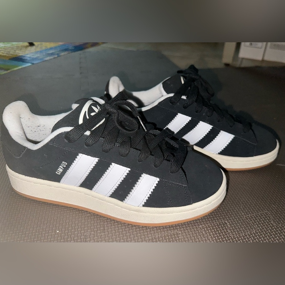 adidas Black and White Campus Sneakers